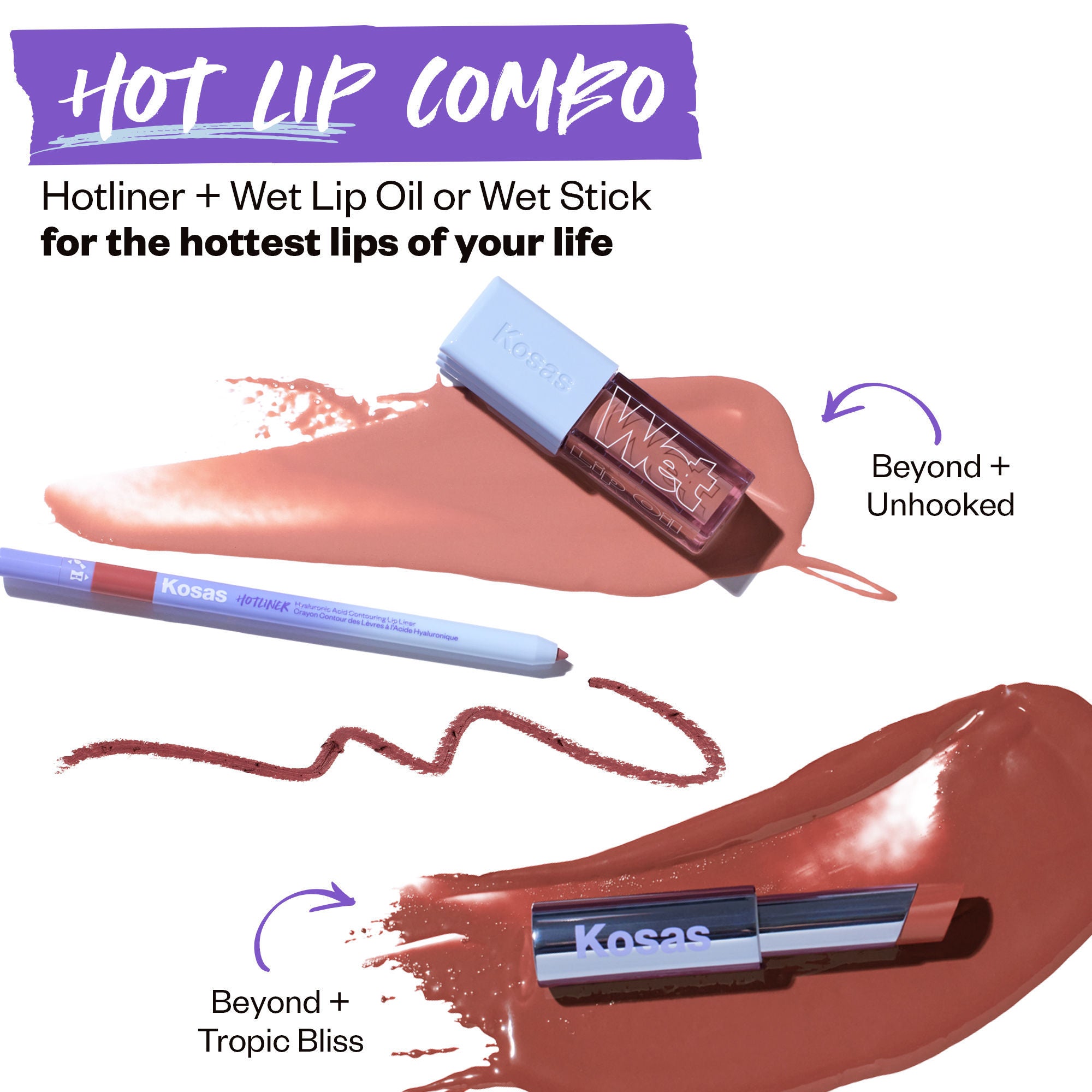 Hotliner Hyaluronic Acid Contouring Lip Liner - Long Lasting Waterproof Lip Pencil for Plump Lips | Perfect for Everyday Wear, Date Night & Special Occasions