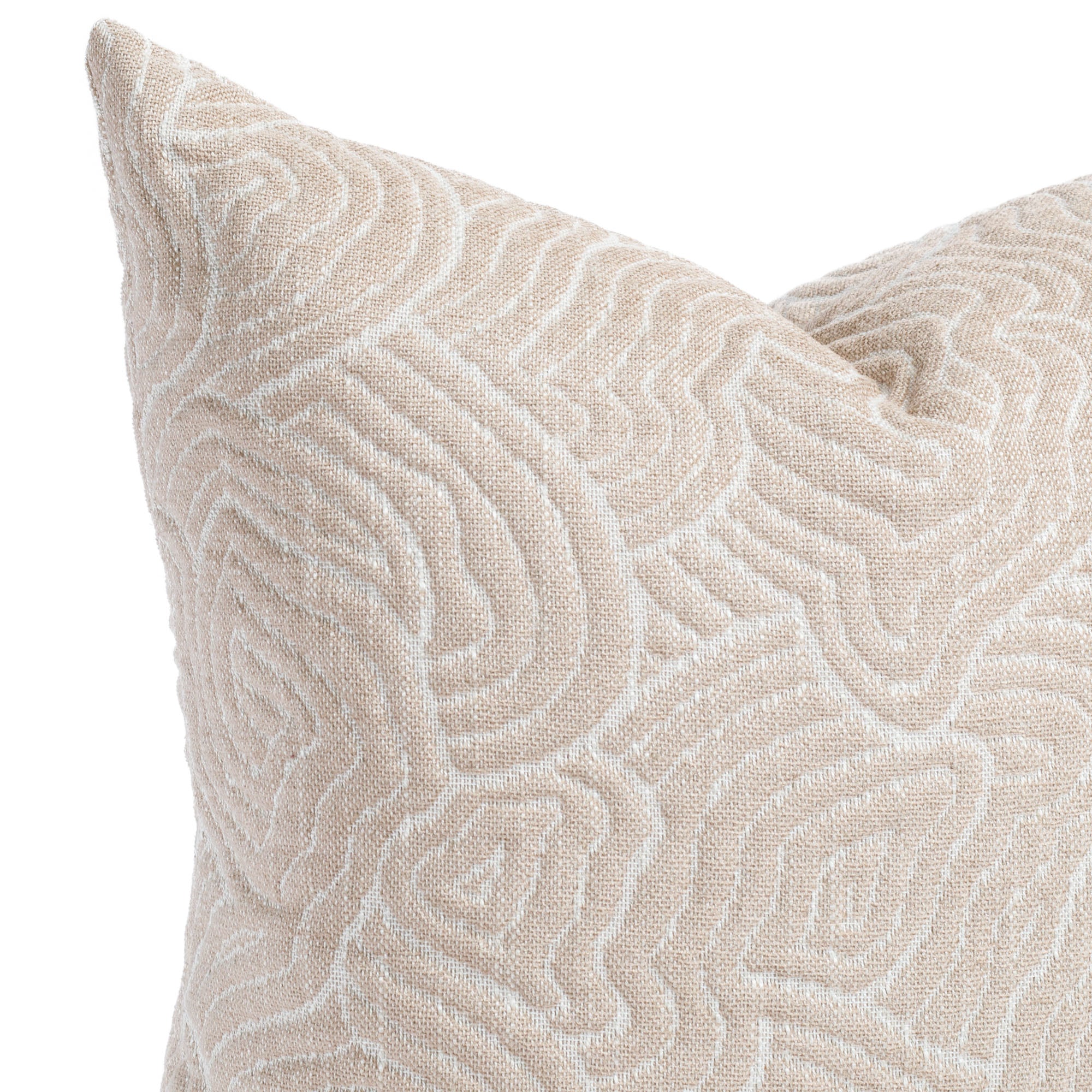 Quince 22x22 Inch Decorative Throw Pillow Cover - Soft Petal Pink Square Cushion for Sofa, Bed, Living Room & Home Decor