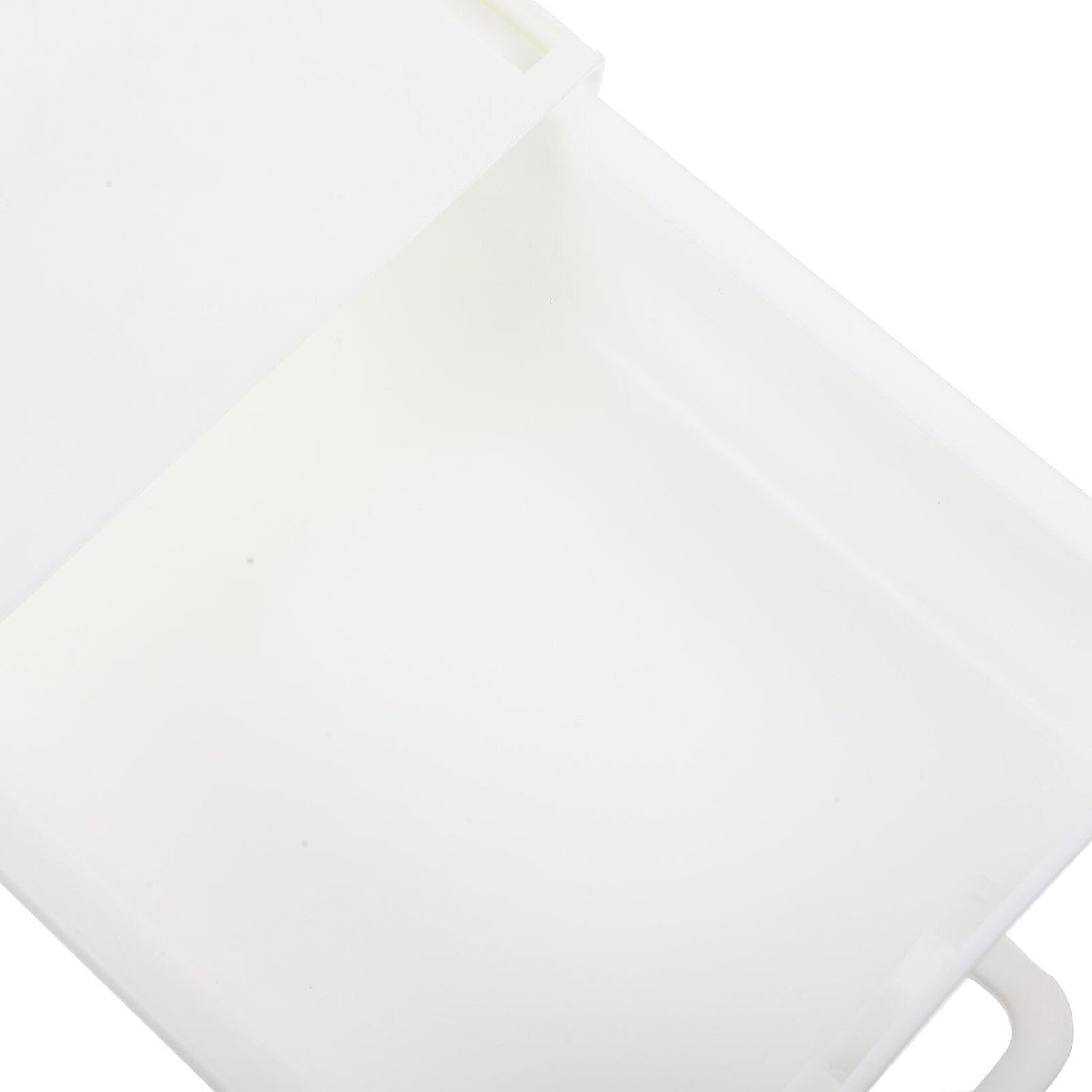 Under Desk Storage Drawers - White Plastic Organizer for Kitchen, Office & Home - Perfect for Desk Drawers, Shelves & Table Storage - Space-Saving Solution for Office Supplies, Utensils & Documents