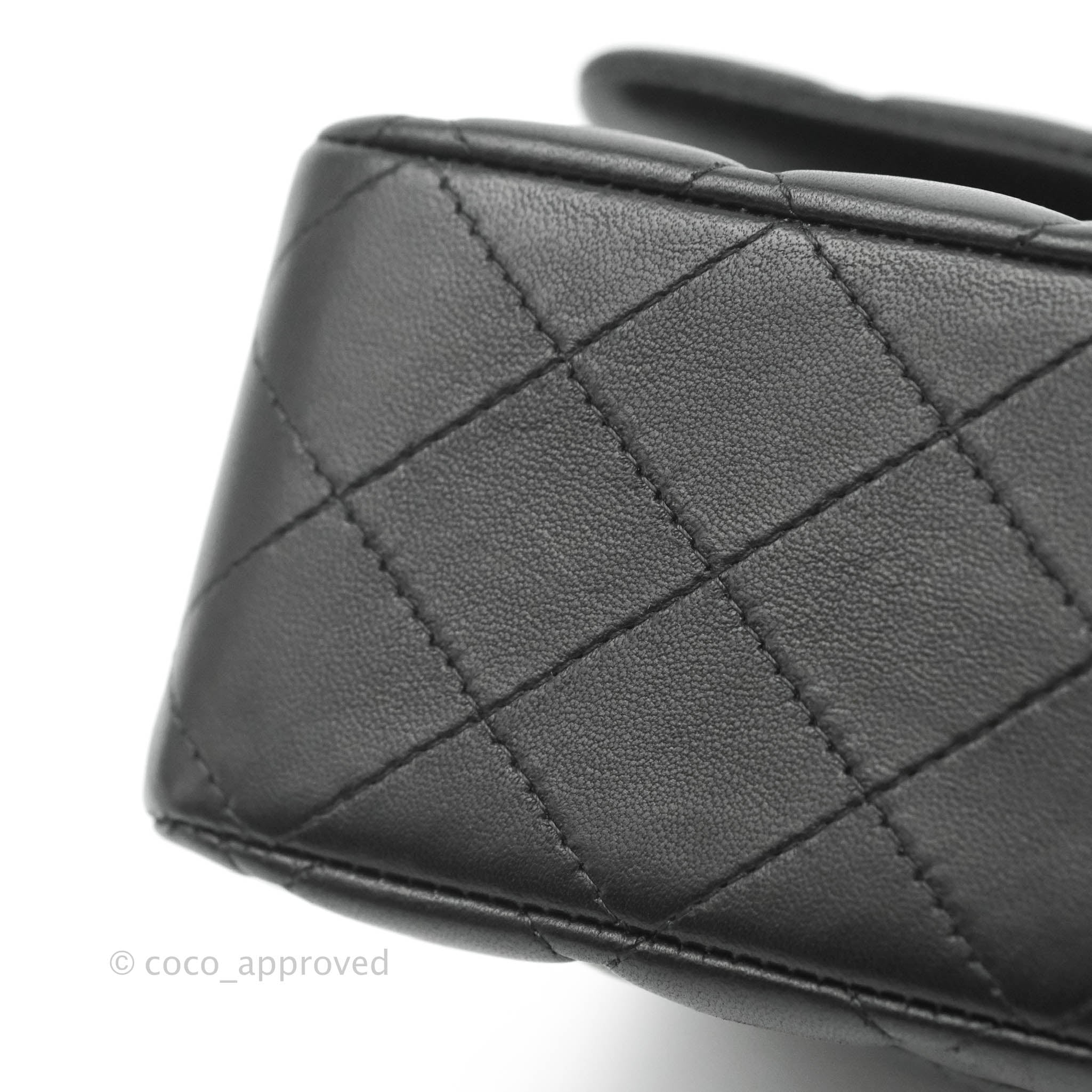 Chanel Classic Medium Double Flap Bag in Black Lambskin Leather with Gold Hardware - Luxury Handbag for Women, Perfect for Work, Evening Events & Special Occasions