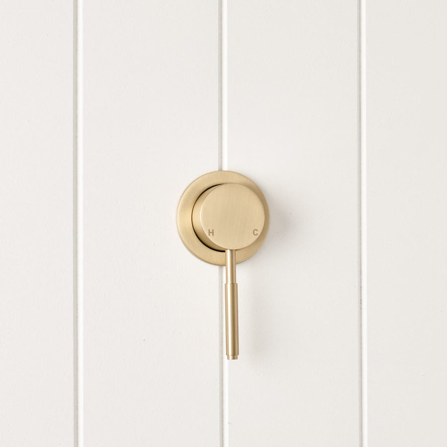 Melbourne Wall Mixer Faucet - Warm Brushed Nickel Finish - Perfect for Bathroom & Kitchen Sink Installation