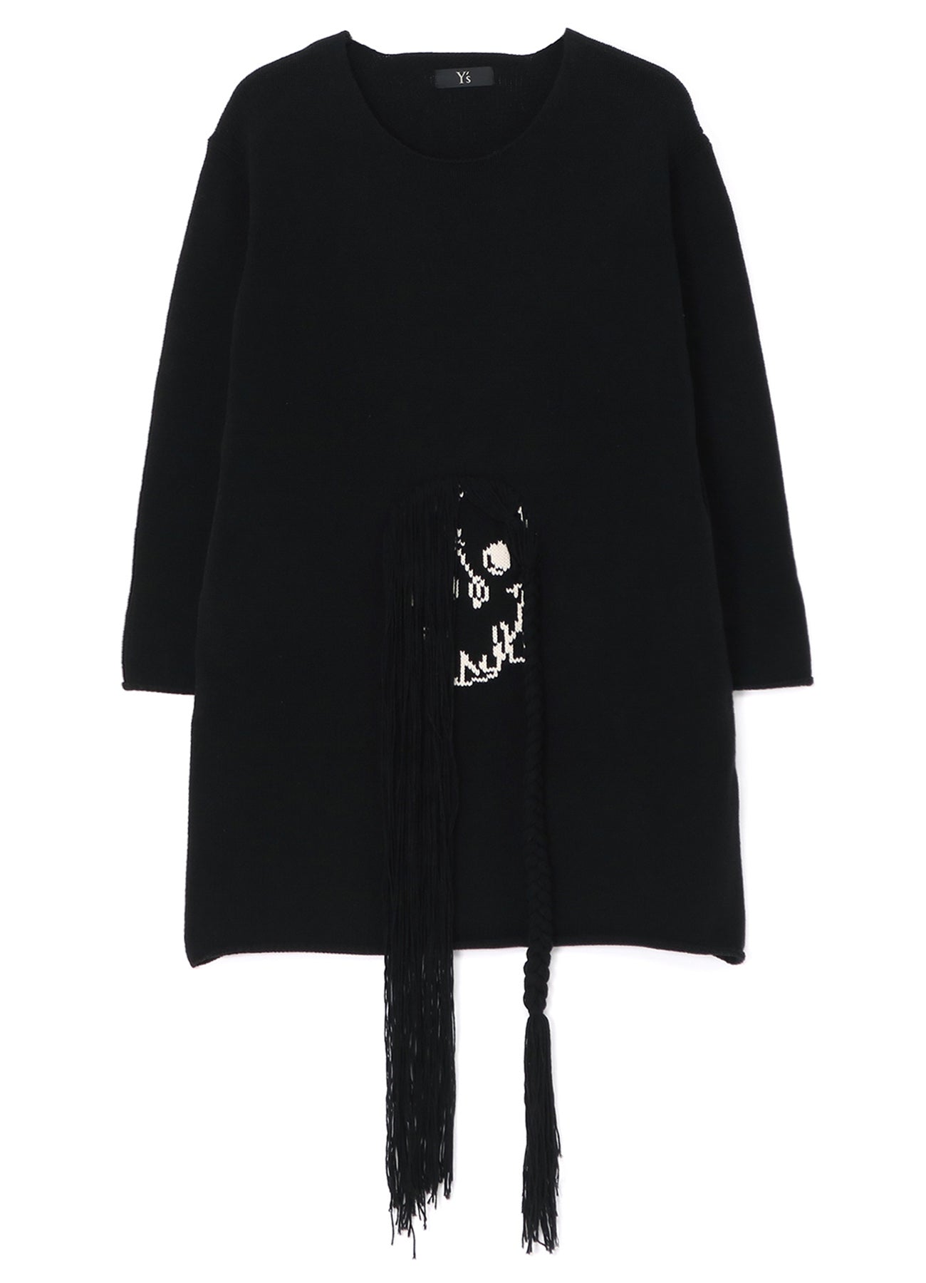 Stylish Cotton Acrylic Intarsia Jacquard Plain Stitch Skeleton Pullover Sweater - Perfect for Halloween, Casual Wear & Fall Fashion