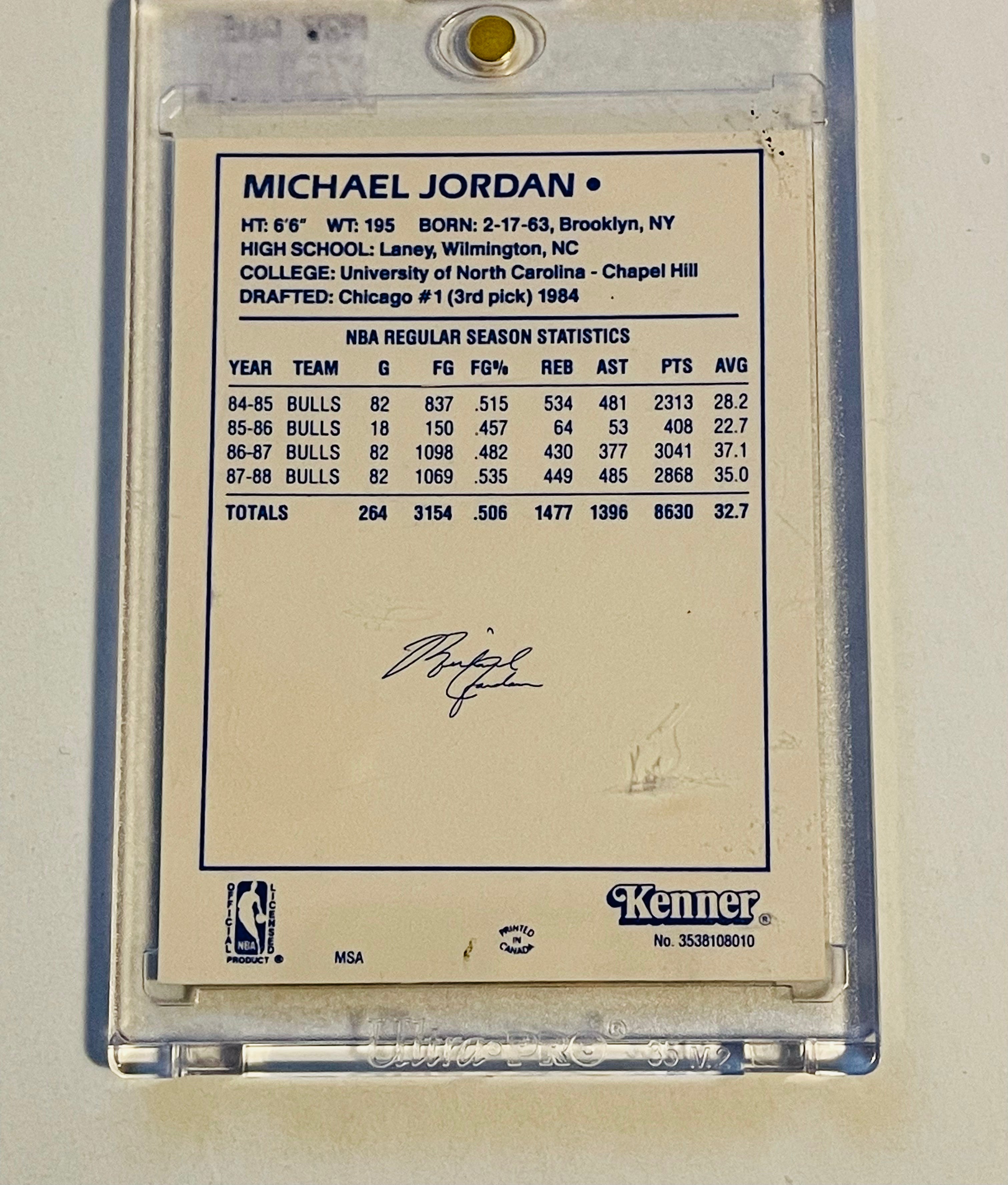 1988 Michael Jordan Starting Lineup Rare Basketball Card - High Grade Condition - Perfect for Collectors & Sports Memorabilia Enthusiasts