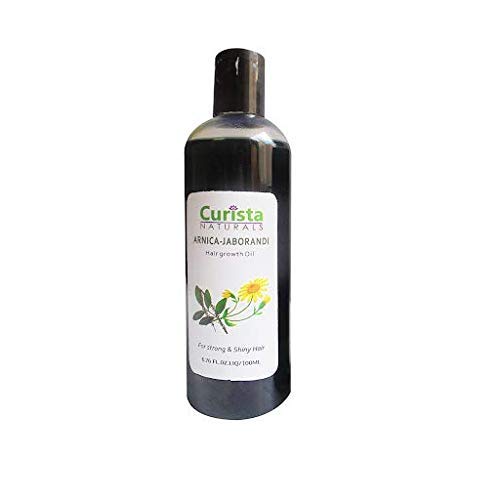 Curista Naturals Arnica Jaborandi Hair Growth Oil for Men & Women - 200ml | Stops Hair Fall, Promotes Strong & Shiny Hair | With Bhringraj & Jaborandi Oils | Perfect for Daily Scalp Massage & Thinning Hair Care