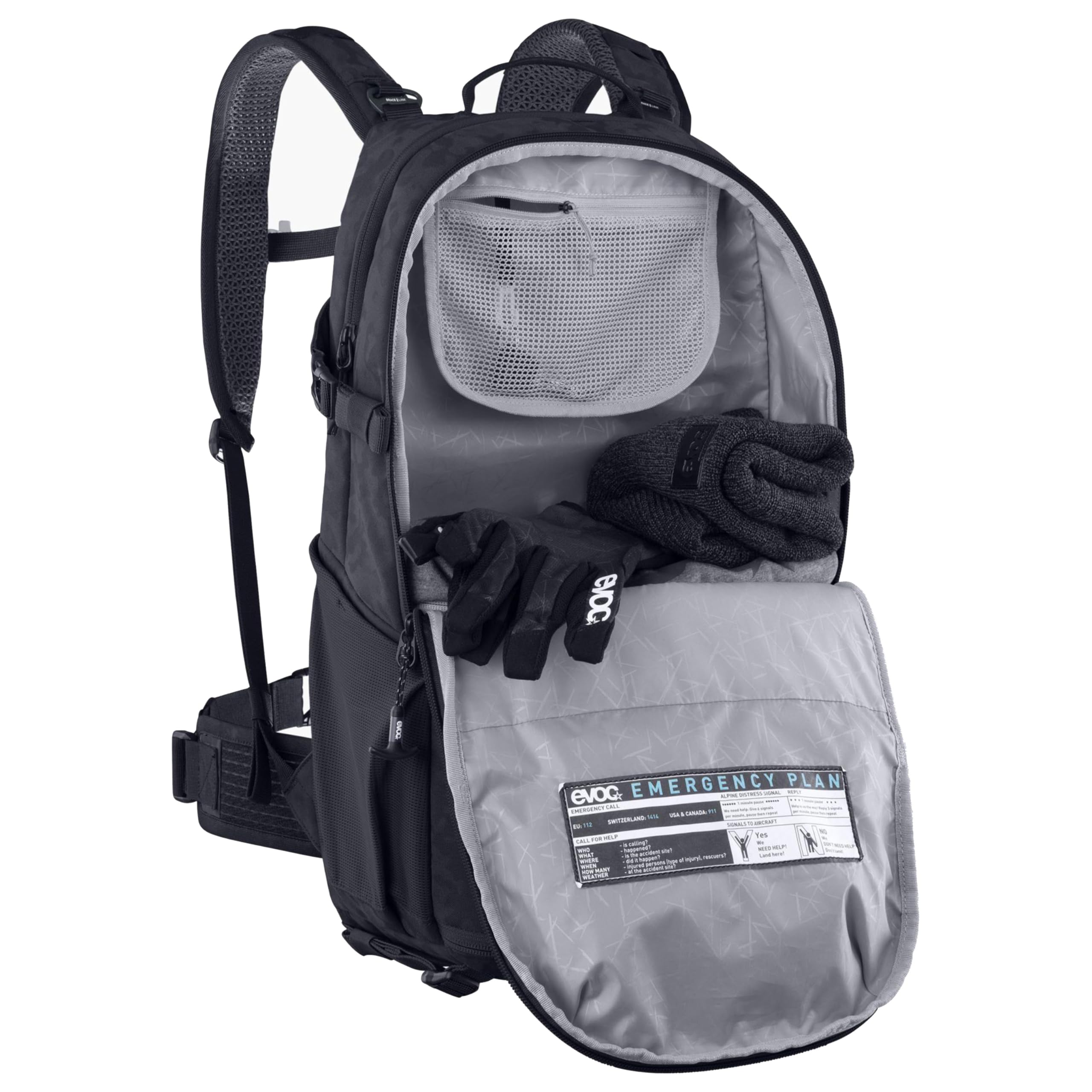 EVOC Unisex Hip Pack Capture Backpack - Lightweight & Water-Resistant Waist Bag for Hiking, Travel & Outdoor Adventures (One Size)
