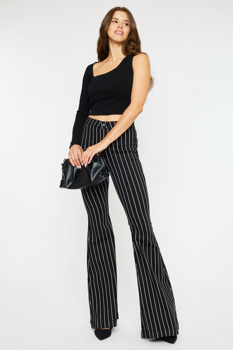 Dane High Rise Super Flare Jeans for Women - Vintage 70s Inspired Denim Pants | Perfect for Casual Wear, Date Night & Office Outfits