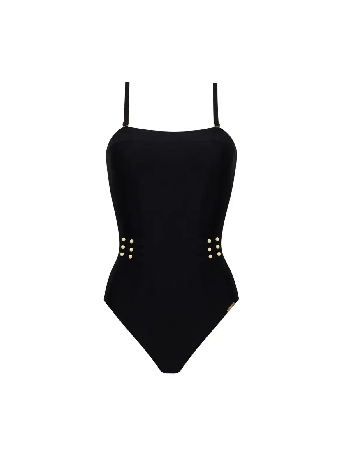 Eclat Rock One Piece Swimsuit - Black Women's Swimwear for Beach, Pool & Vacation | Sexy High Cut Bathing Suit