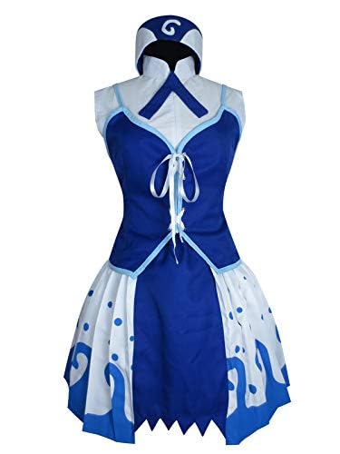 S-Class Mage Juvia Lockser Blue Cosplay Dress - Fairy Tail Anime Costume for Women (Size S) | Perfect for Halloween, Conventions & Cosplay Events