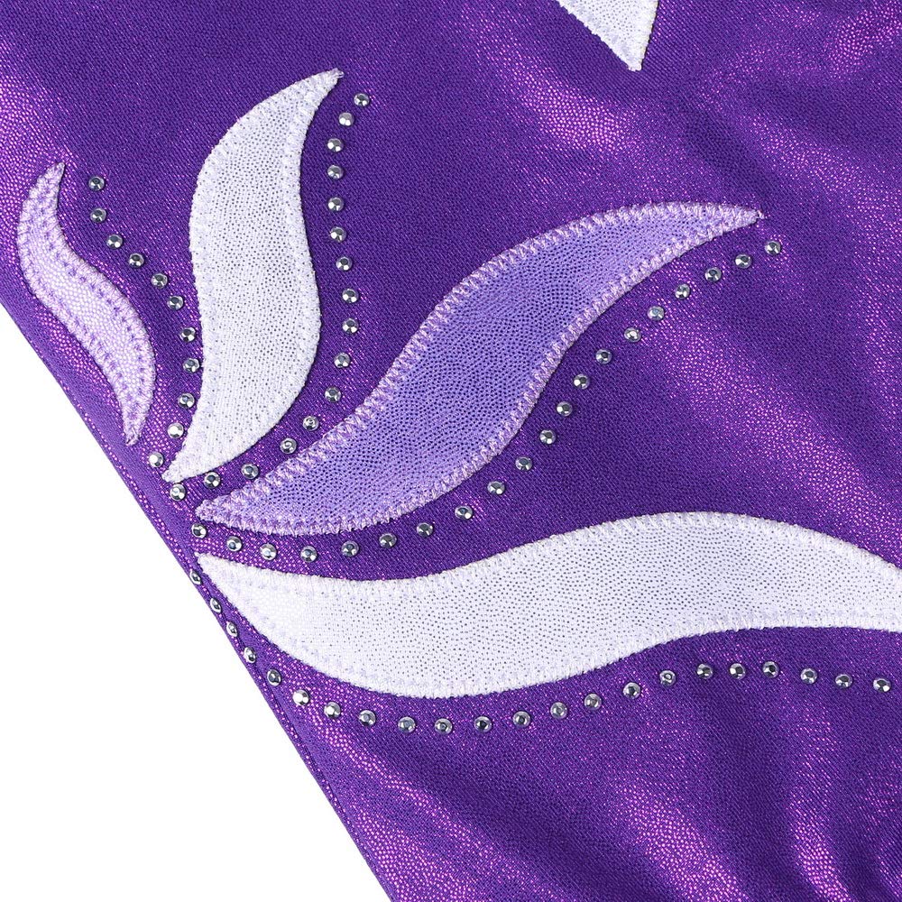 BAOHULU Girls Gymnastics Leotard - Sparkly Shiny Embroidery Dance Leotards for Kids & Children - Athletic Activewear for Ballet, Gymnastics, Cheerleading & Dance Competitions
