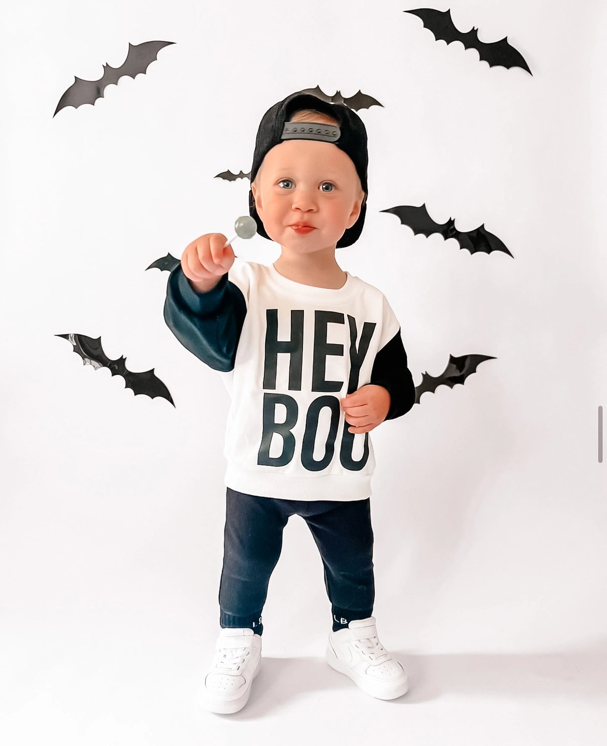 Hey Boo Colorblock Sweatshirt for Women - Trendy Oversized Pullover with Unique Color Block Design | Perfect for Casual Outfits, Streetwear Fashion & Cozy Loungewear
