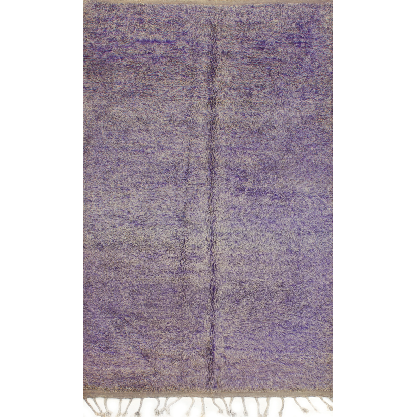 Authentic Moroccan Purple Rug - Premium Handmade Wool Carpet for Living Room, Bedroom & Home Decor