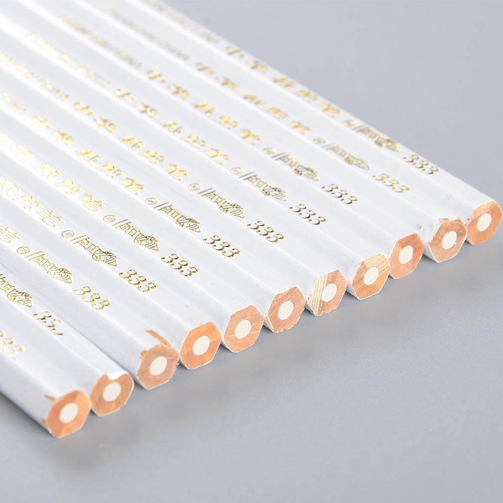 Premium White HB Pencils with Thick Lead - Pack of 50 - Ideal for School, Office & Art Projects - Smooth Writing & Drawing Experience