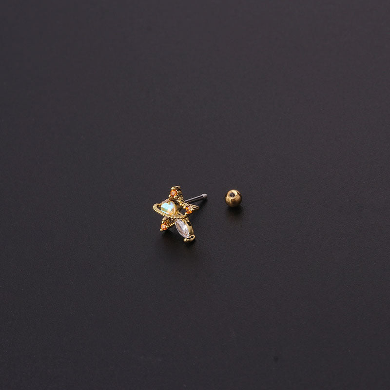 20G Dreamcatcher Barbell Stud Piercings - Stainless Steel Body Jewelry for Cartilage, Nose, Lip & Ear Piercings | Perfect for Boho & Festival Style
