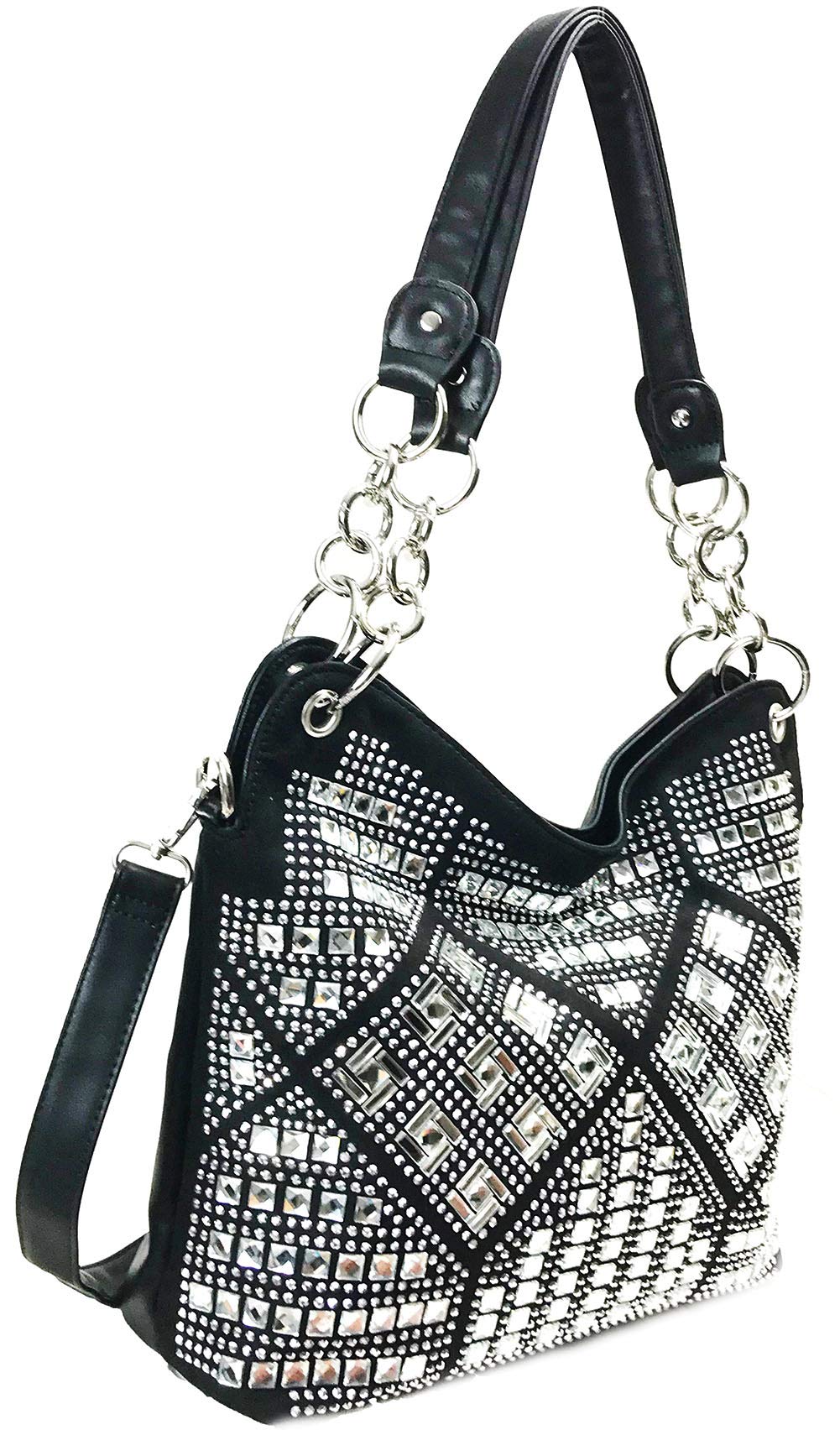Zzfab Geometric Gem Sparkle Purse - Elegant Rhinestone Clutch Bag for Women, Perfect for Evening Parties, Weddings & Special Occasions