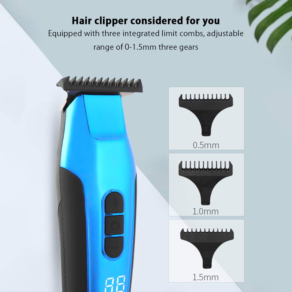 Professional Electric Hair Clipper & Beard Trimmer Set - USB Rechargeable, Full-Body Waterproof, Triple Power for Men's Grooming, Body Hair Trimming & Family Use - Perfect for Home, Travel & Salon Styling (Red)