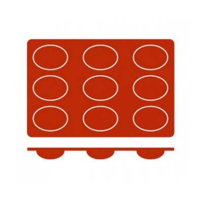 Premium Trenton Silicone Baking Mold for Cupcakes, Muffins & Friands - Non-Stick, Flexible & Reusable for Home Bakers & Professional Chefs - Perfect for Parties, Holidays & Gift Giving