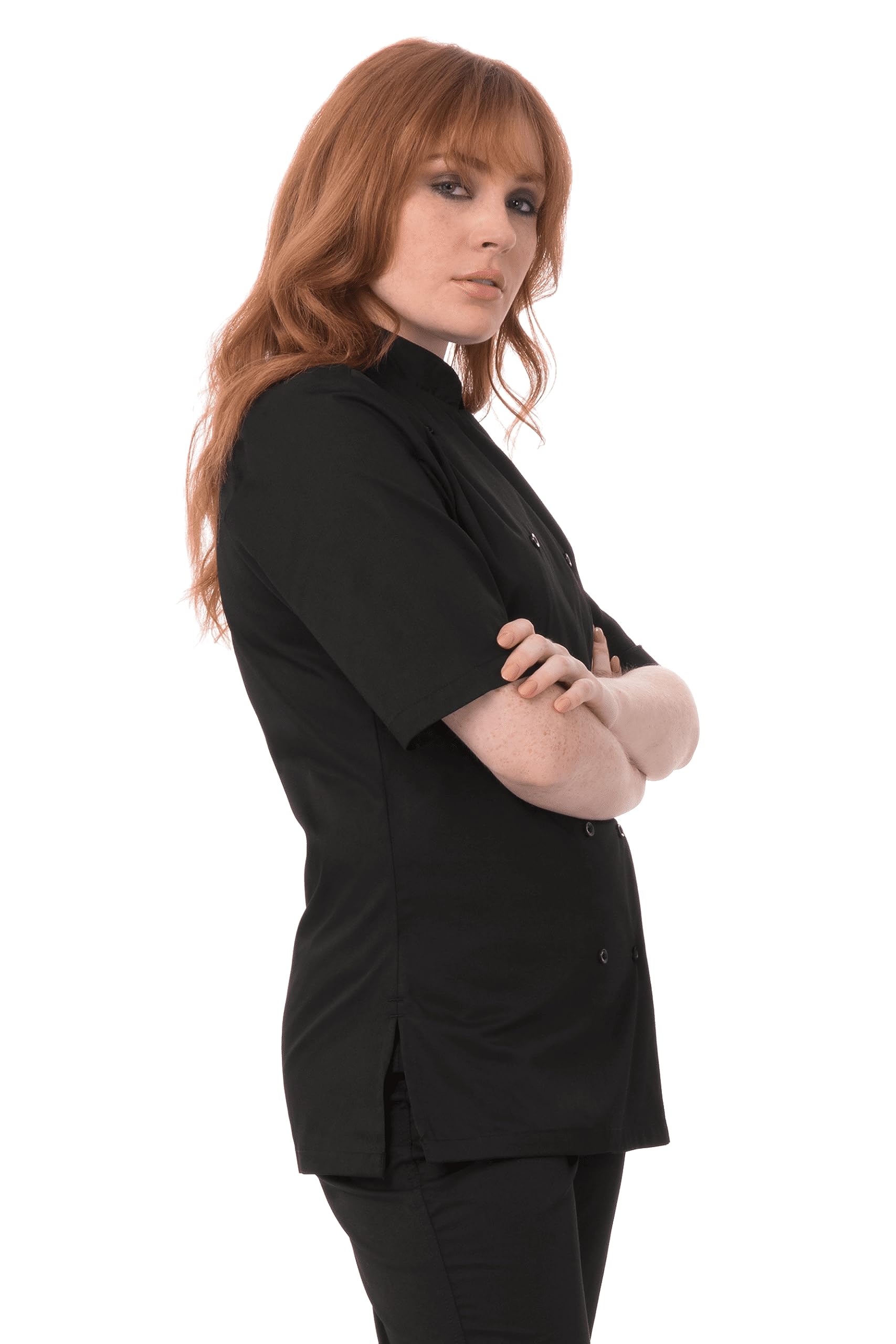 Chef Works Women's Avignon Bistro Chef Coat - Professional Kitchen Uniform for Cooking, Baking & Culinary Arts - Perfect for Chefs, Bakers & Restaurant Staff