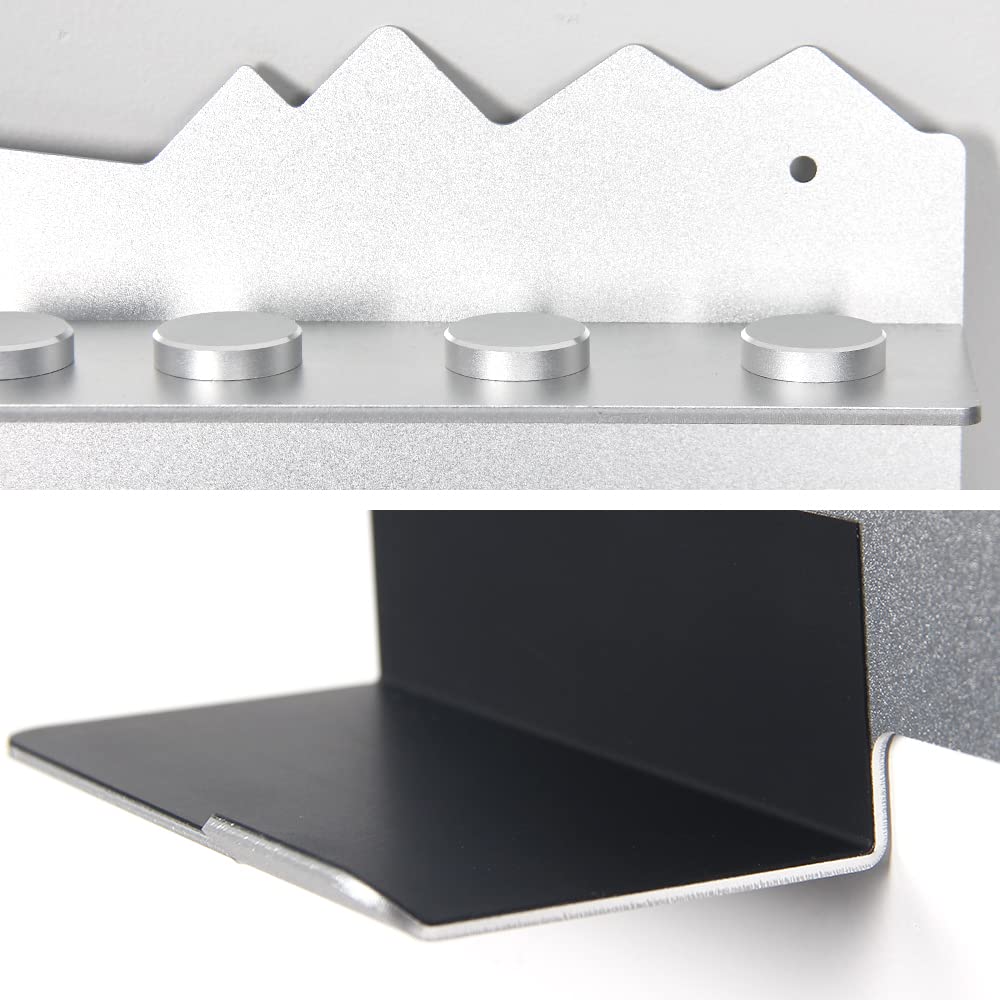 Dyson Airwrap Styler Wall Mount Holder - Silver Metal Stand for Hair Styling Tools & Accessories | Salon & Bathroom Organizer for Clutter-Free Storage