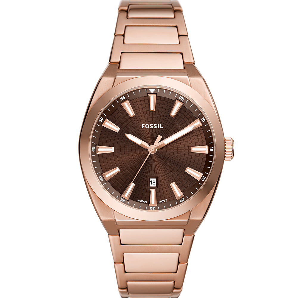 Fossil Everett FS6028 Men's Stainless Steel Chronograph Watch - Waterproof, Durable & Stylish for Business, Casual & Outdoor Activities