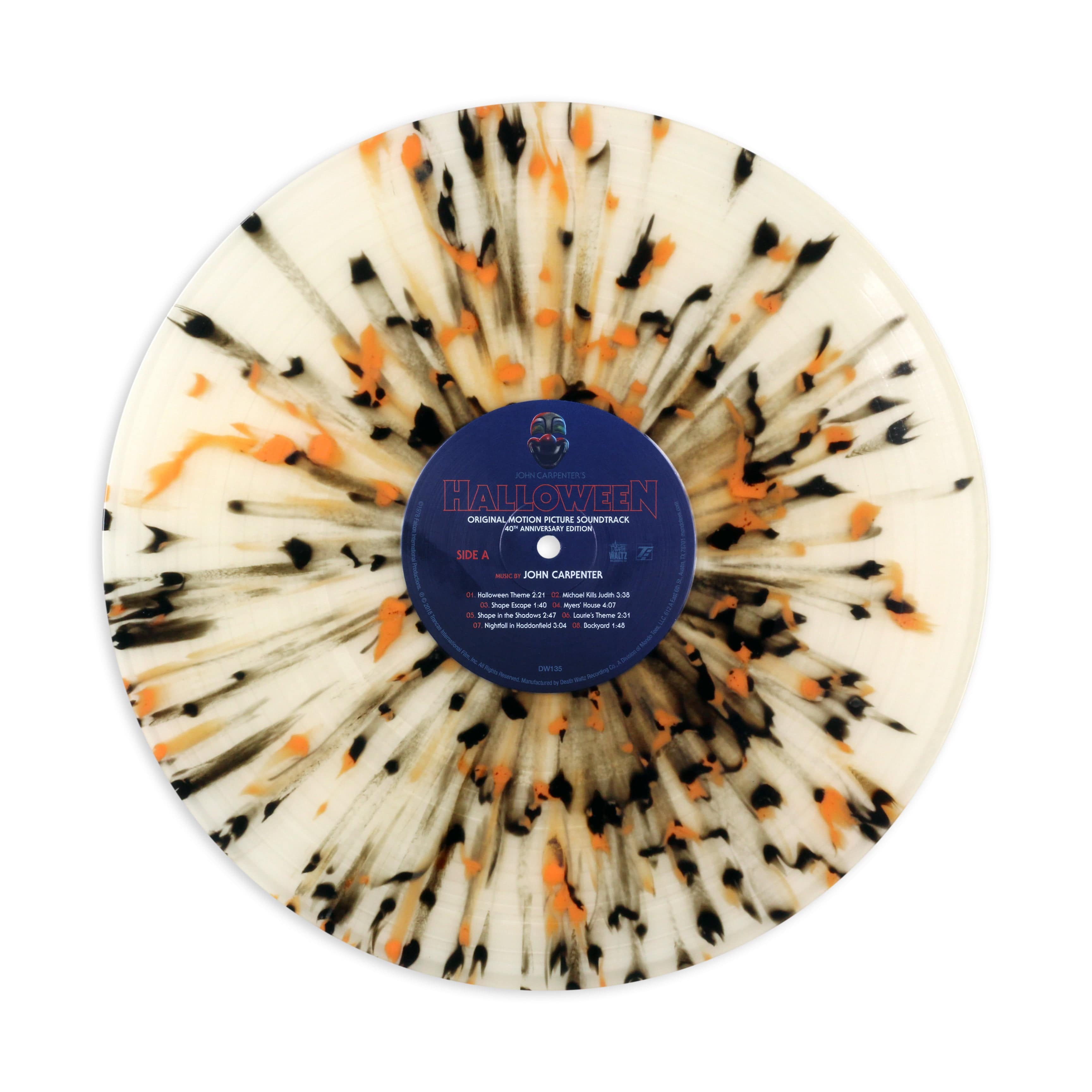 Clear w/ Orange and Black Splatter
