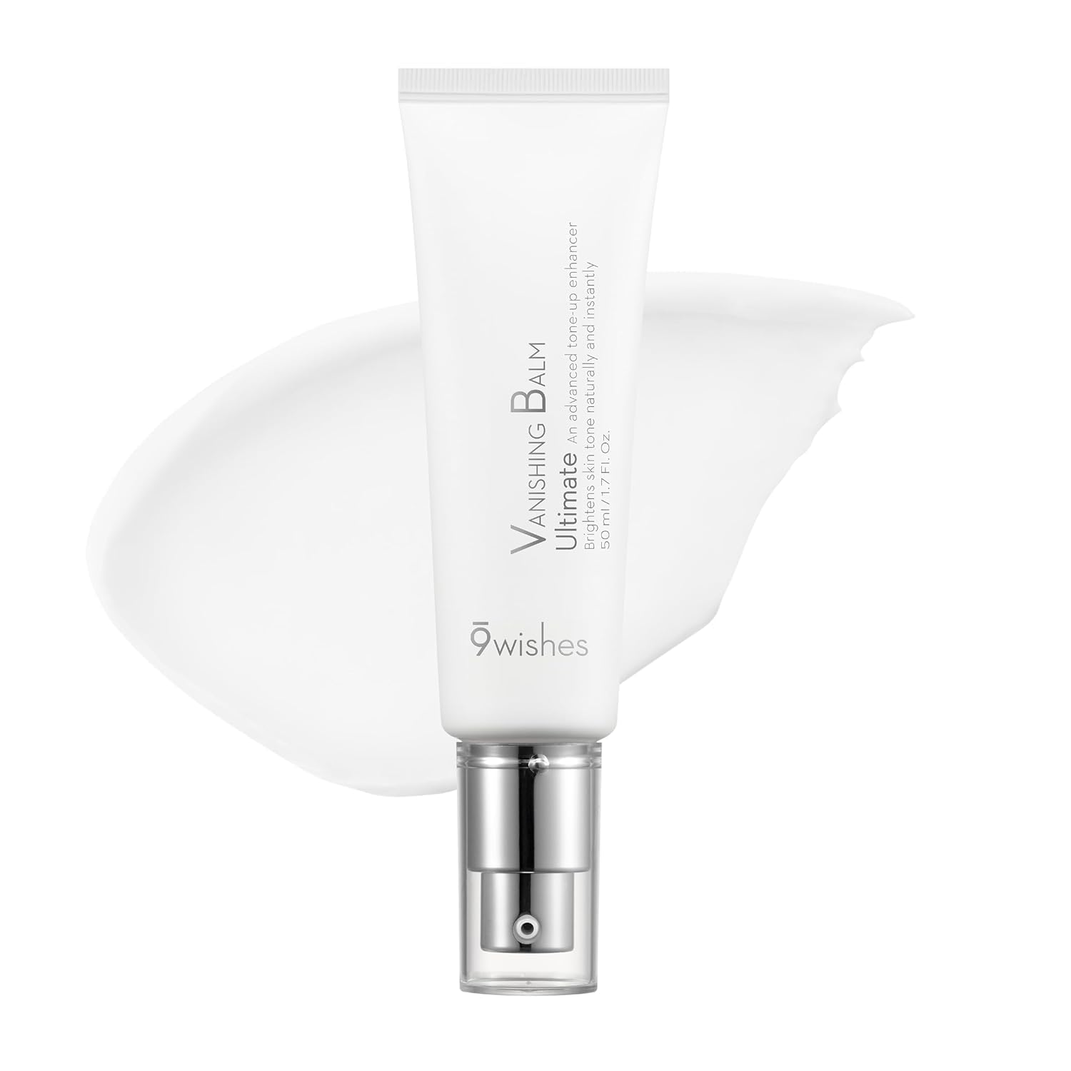 9 Wishes VB Ultimate Tone-Up Cream (1.7 Fl. Oz.) - Brightening Face Moisturizer with Niacinamide & Glutathione, Anti-Wrinkle Primer, Hydrating Makeup Base to Reduce Fine Lines - Perfect for Daily Skincare & Flawless Makeup Prep