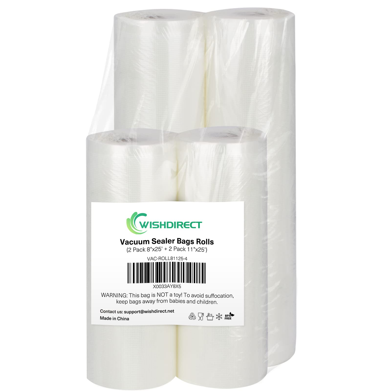 Premium Vacuum Sealer Bags Rolls - 2 Pack 11