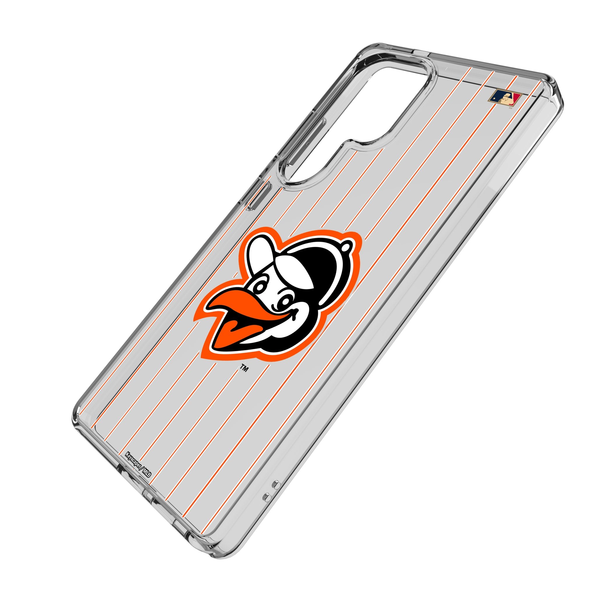 Baltimore Orioles 1955 Cooperstown Collection Pinstripe Clear Phone Case for Samsung Galaxy - Perfect for Baseball Fans & Game Day Protection