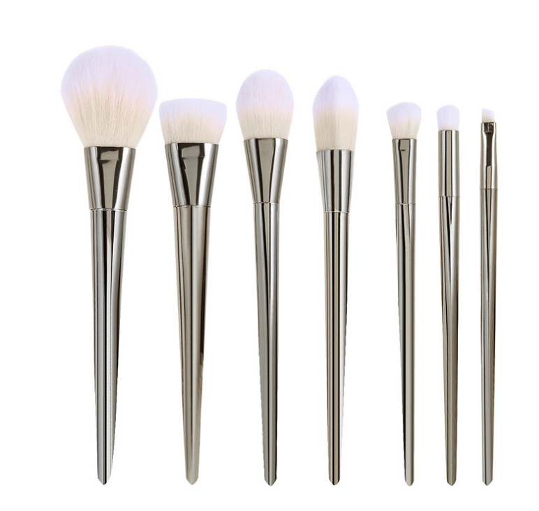 Premium Rhombus 7 Makeup Brush Set - Foundation Brush, Eyeshadow Brush & Blending Brush for Flawless Makeup Application | Perfect for Professional Makeup Artists & Daily Beauty Routine