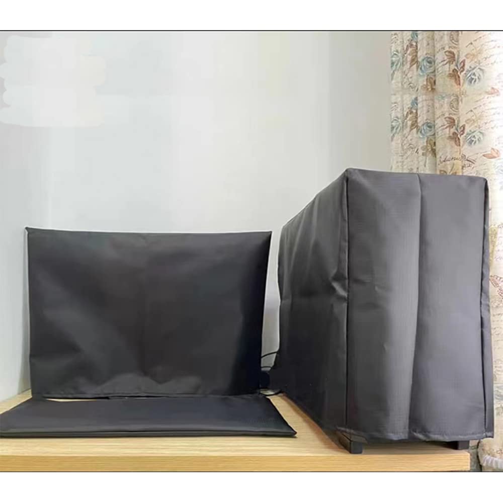 3-Piece Computer Dust Cover Set for Monitor, Keyboard & PC Tower - Oxford Cloth Desktop Protector (27