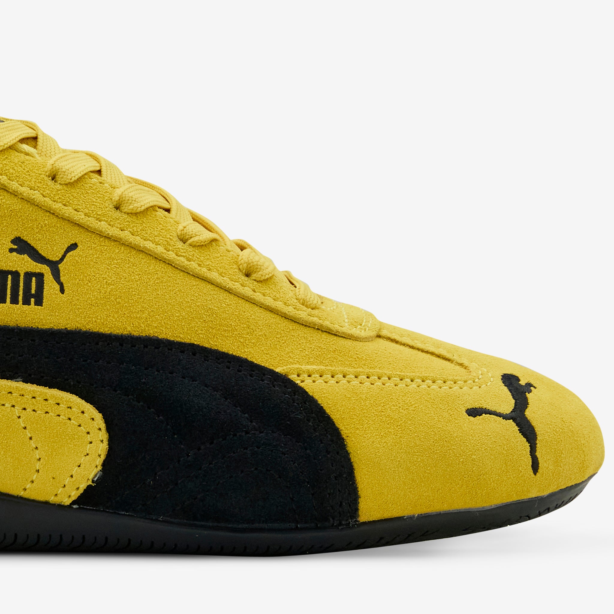 PUMA Speedcat OG Pele Yellow & Black Soccer Cleats - Lightweight Football Shoes for Men - Perfect for Turf, Indoor & Outdoor Matches