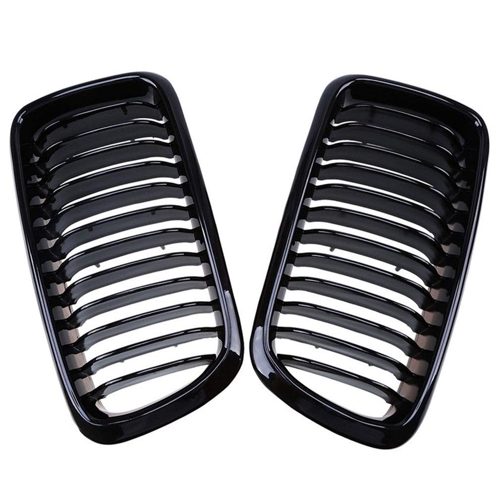 JINQIU Gloss Black Car Center Kidney Grilles for BMW 7-Series E38 (1994-2001) - Compatible with 735iL, 740i, 730d & 750i Sedan - Front Bumper Grill Replacement - Perfect for Car Enthusiasts & DIY Upgrades