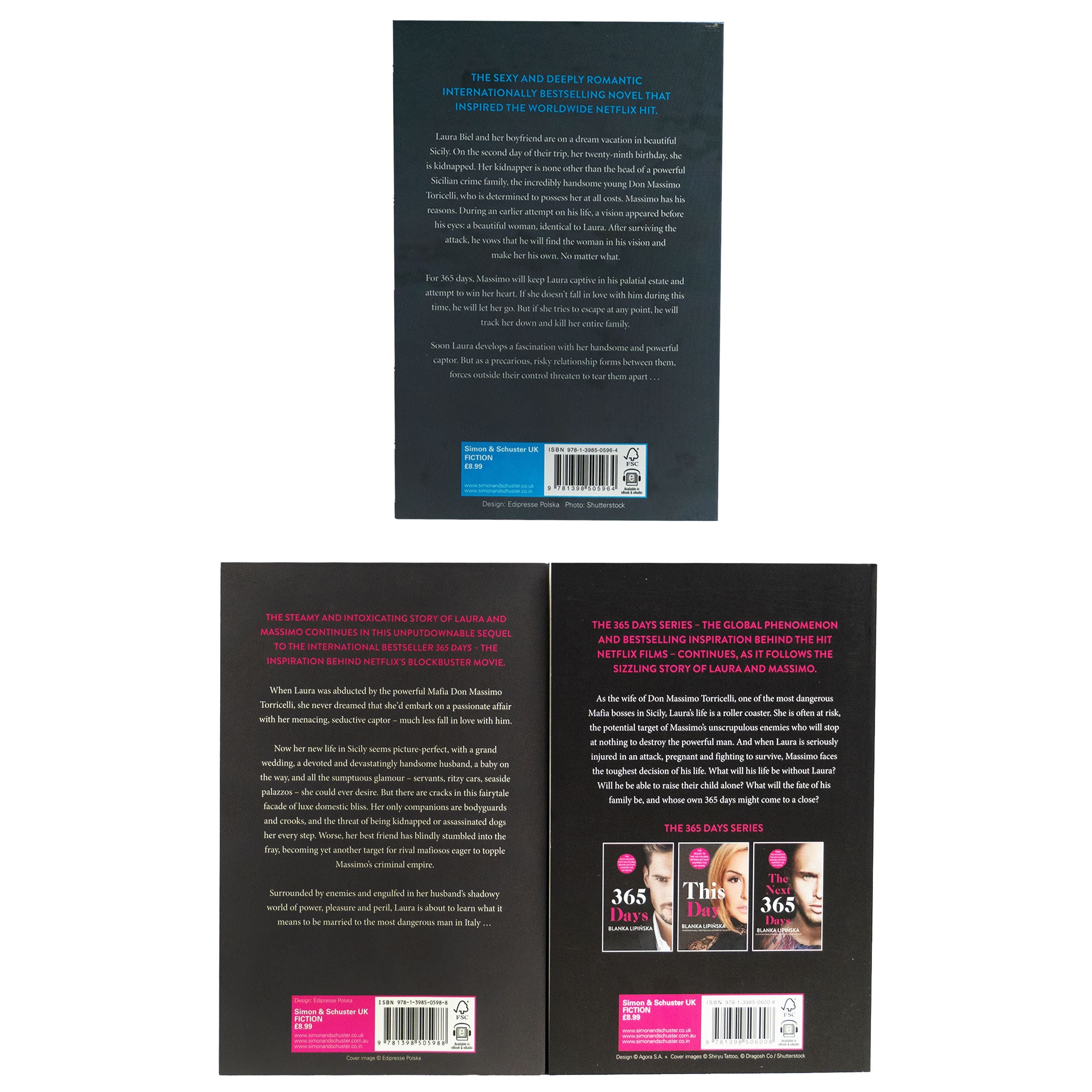365 Days Series by Blanka Lipinska - Complete 3 Book Set | Fiction Paperback Romance Novels | Perfect for Vacation Reading & Book Club Discussions
