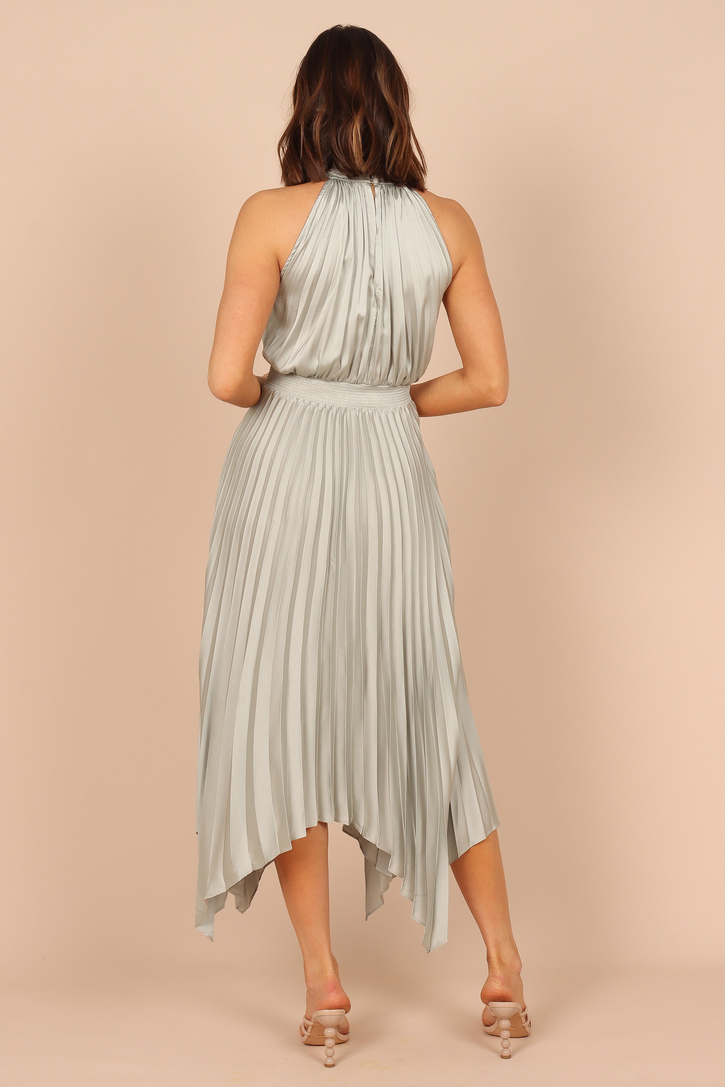 Dominique Dress in Sage Green - Elegant Women's Midi Dress for Casual & Formal Occasions | Perfect for Office, Parties & Date Nights