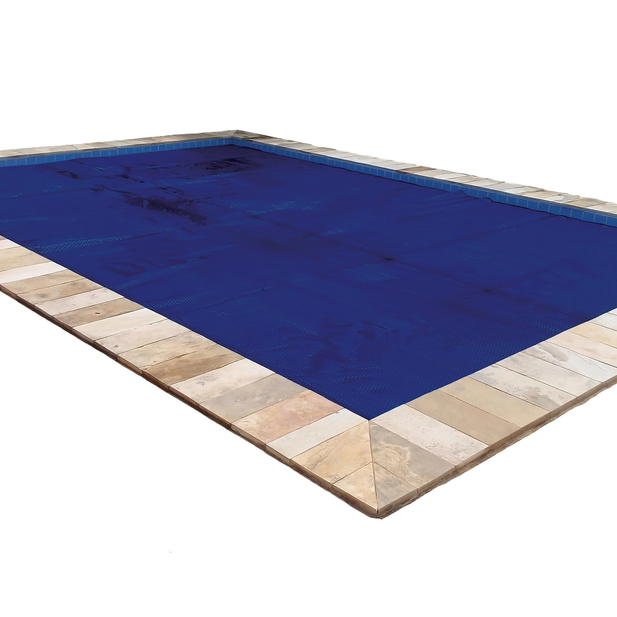 In The Swim 16' x 32' Premium Plus Blue/Black Rectangle Solar Pool Cover - 12 Mil Thick for Solar Heating | Above Ground & Inground Pools | Extends Swimming Season & Reduces Heat Loss