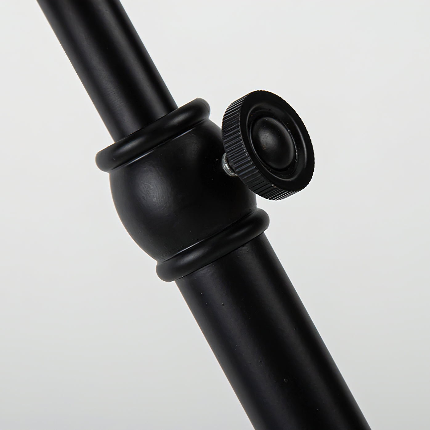Modern Black Shell Floor Lamp for Living Room - Adjustable Standing Light with Fabric Shade, Perfect for Bedroom, Office & Reading Nook