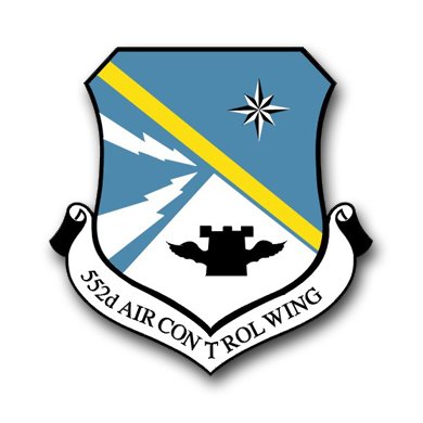 US Air Force 552nd Air Control Wing Vinyl Decal Sticker - 3.8 Inch Military Emblem for Cars, Laptops & Water Bottles | Patriotic Military Gifts for Veterans & Air Force Fans