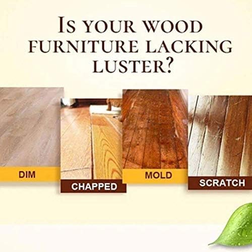 QONETIC Natural Beeswax Wood Polish - Pack of 1 | Traditional Furniture Wax for Cabinets, Tables & Wardrobes | Restores Shine & Protects Wood Surfaces | Ideal for Home, Office & Antique Furniture Care