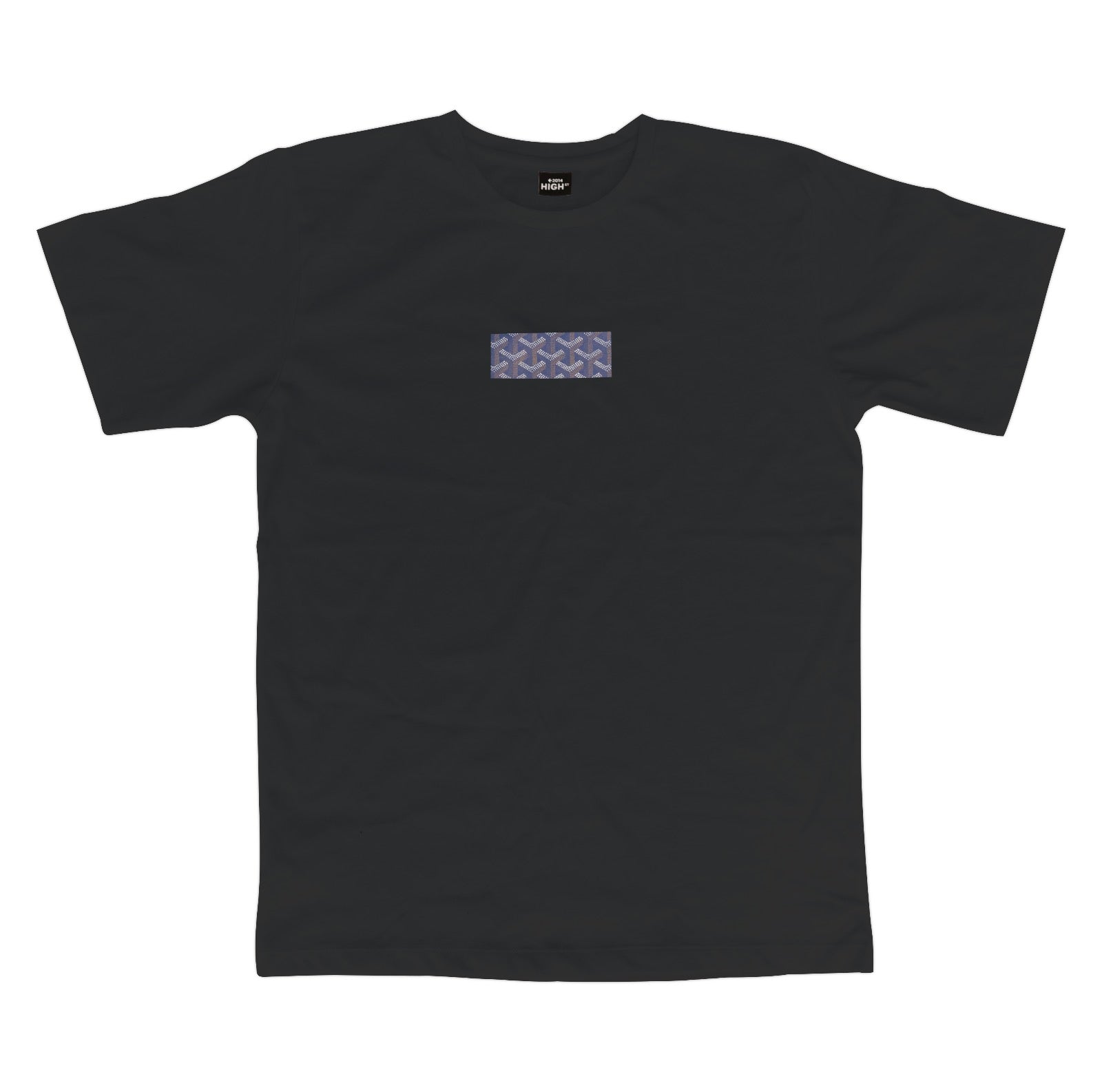 High Street NY Goya'll Box Tee - Blue Cotton Graphic T-Shirt for Men | Casual Streetwear & Everyday Outfits