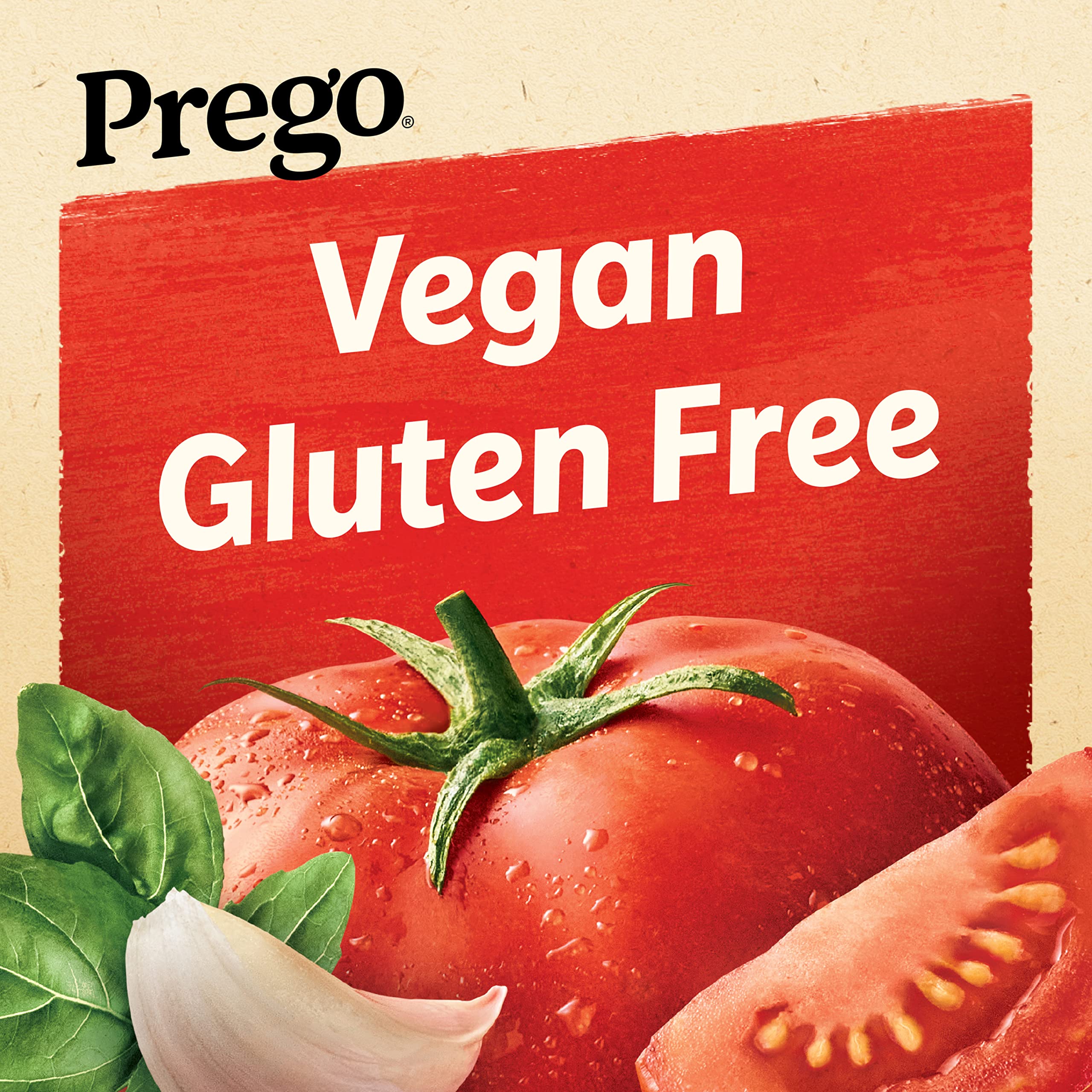 Prego Plant Protein Traditional Pasta Sauce - Vegan, Gluten-Free, 24 Oz Jar (Pack of 6) | High-Protein Meatless Pasta Topping for Italian Dishes, Lasagna & Healthy Family Meals