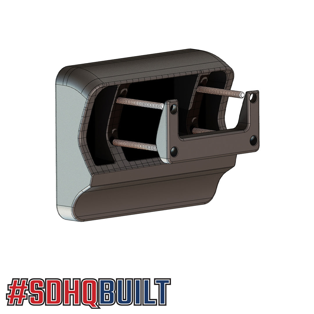 17-22 Ford F250 F350 F450 SDHQ Built Switch Pros RCR Force 12 Flow Through Center Console Keypad Mount | Truck Accessory for Off-Road & Work Trucks