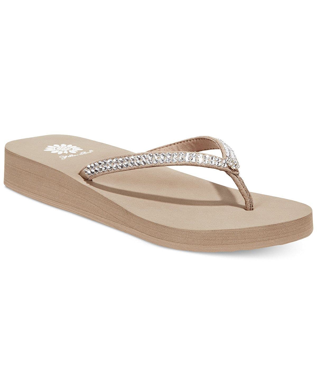 Yellow Box Women's Jello Sandal - Comfortable Summer Slide Sandals for Women, Casual Beach Flip Flops with Cushioned Footbed - Perfect for Pool, Vacation & Outdoor Wear