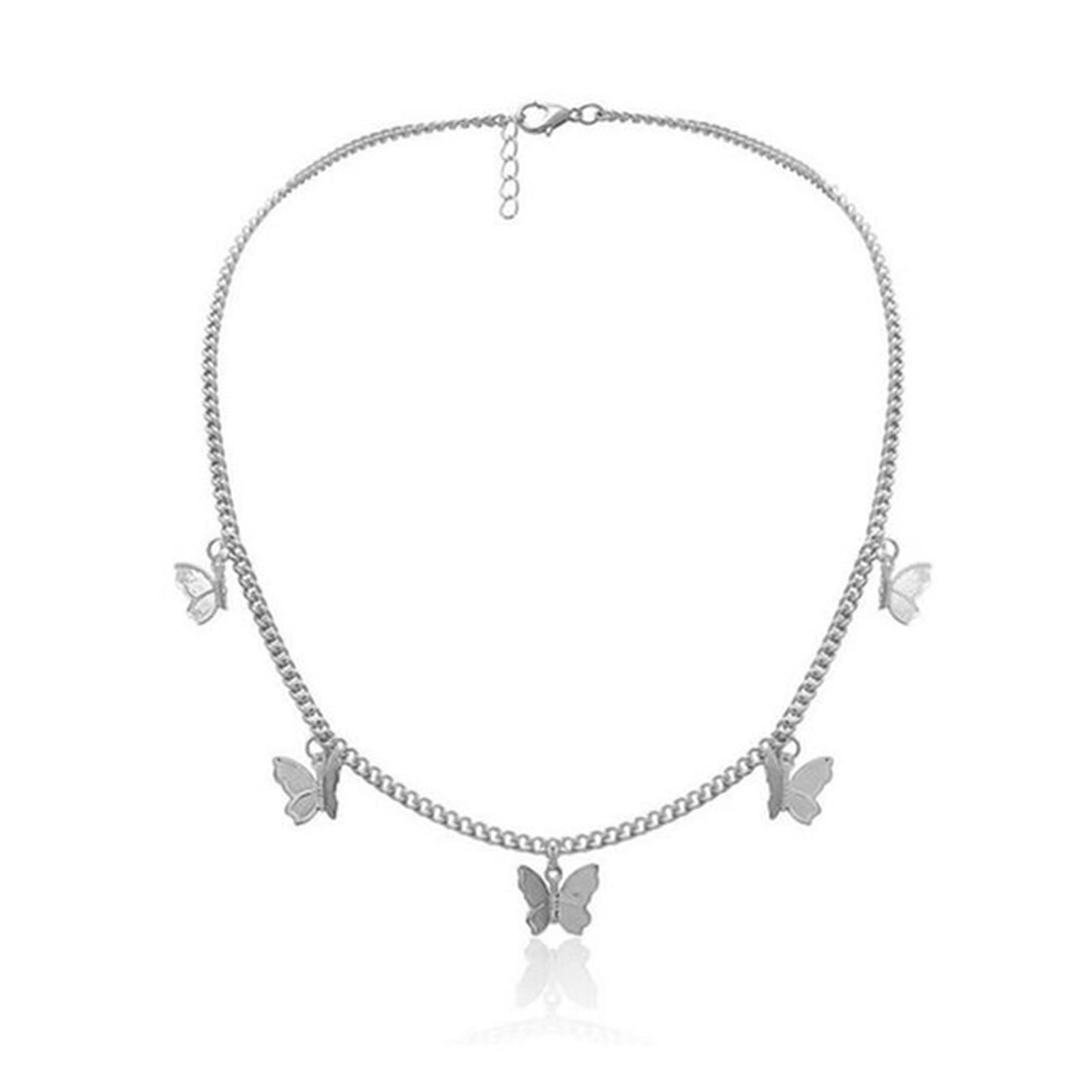 Elegant Butterfly Pendant Necklace for Women - Fashion Gold Clavicle Chain Jewelry - Perfect for Parties, Weddings & Daily Wear
