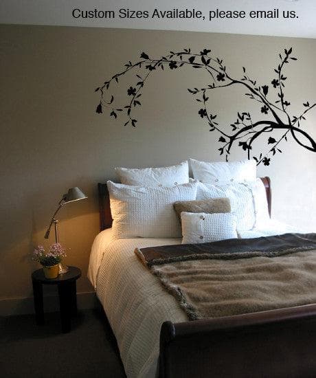 Vinyl Wall Decal Sticker - Flower Leaf Vines Home Decor #AC158 | Perfect for Nursery, Bedroom, Living Room & Office Wall Art
