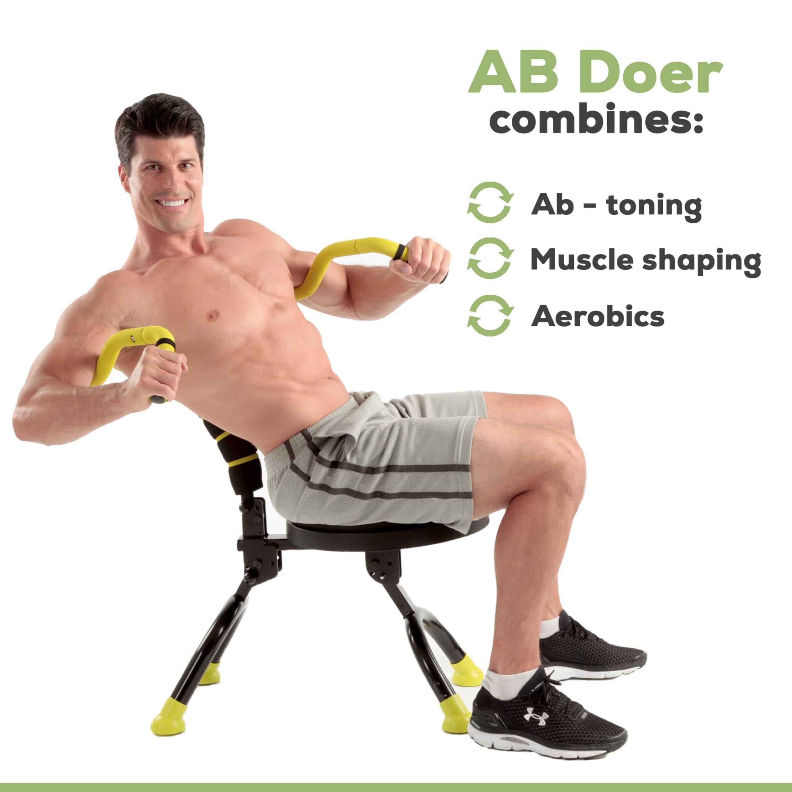 Ab Fitness Machine System - Full Body Workout Equipment for Core Strength, Muscle Activation & Calorie Burning | Perfect for Home Gym & Cardio Training