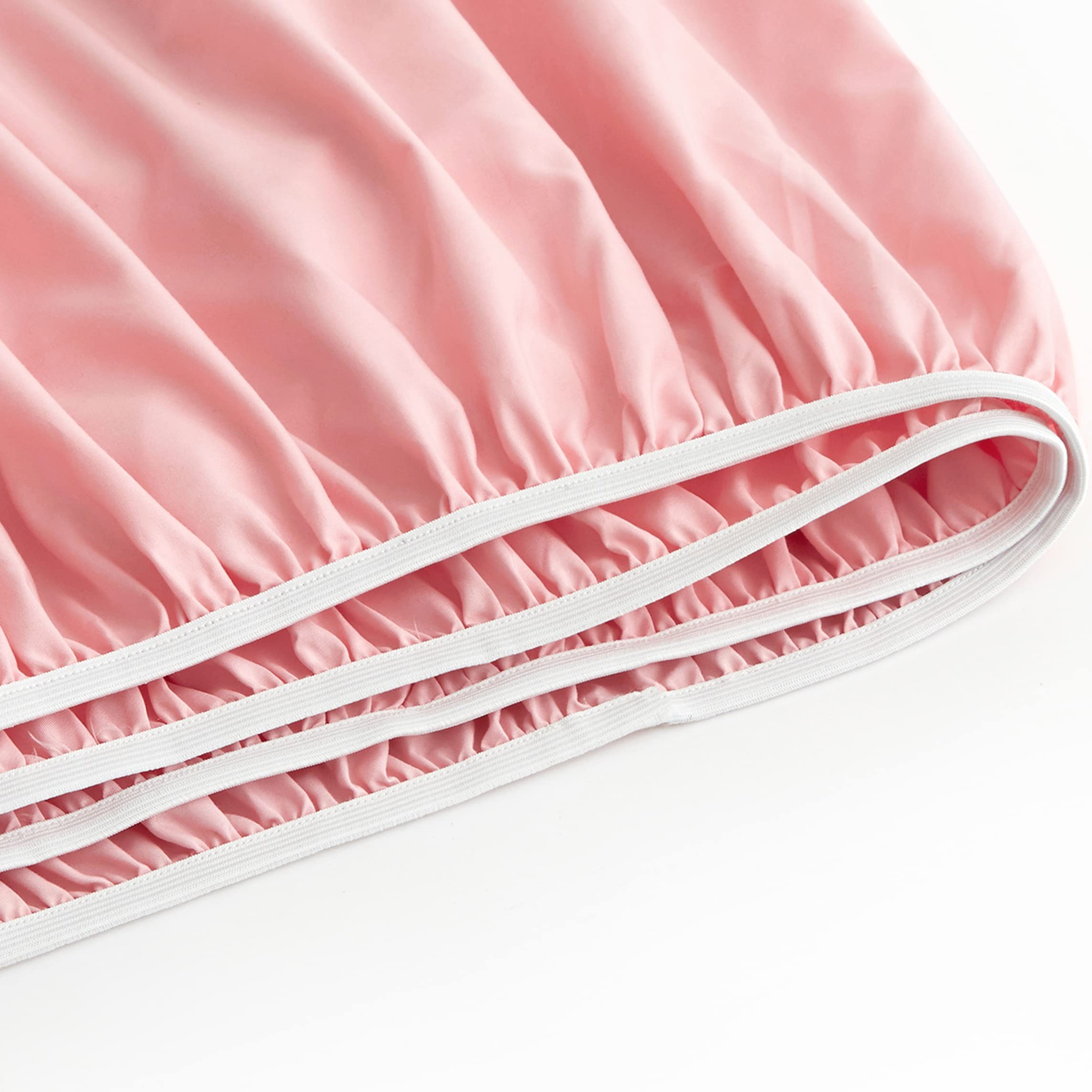 Manyshofu King Extra Deep Pocket Fitted Sheet - 1800 Thread Count Luxury Microfiber Bedding for 18-24 Inch Mattress, Blush Pink, King Size | Perfect for Hotels, Guest Rooms & Comfortable Home Use