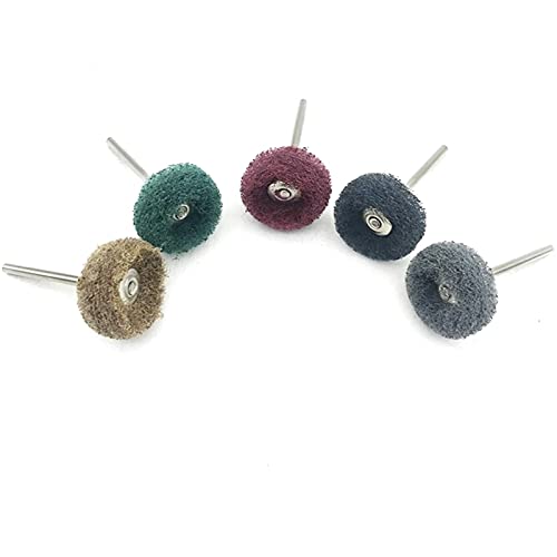 56Pcs Nylon Fiber Scouring Pad Abrasive Wheel Set for Grinding, Sanding, Buffing & Polishing - Perfect for Metal, Wood & Auto Detailing