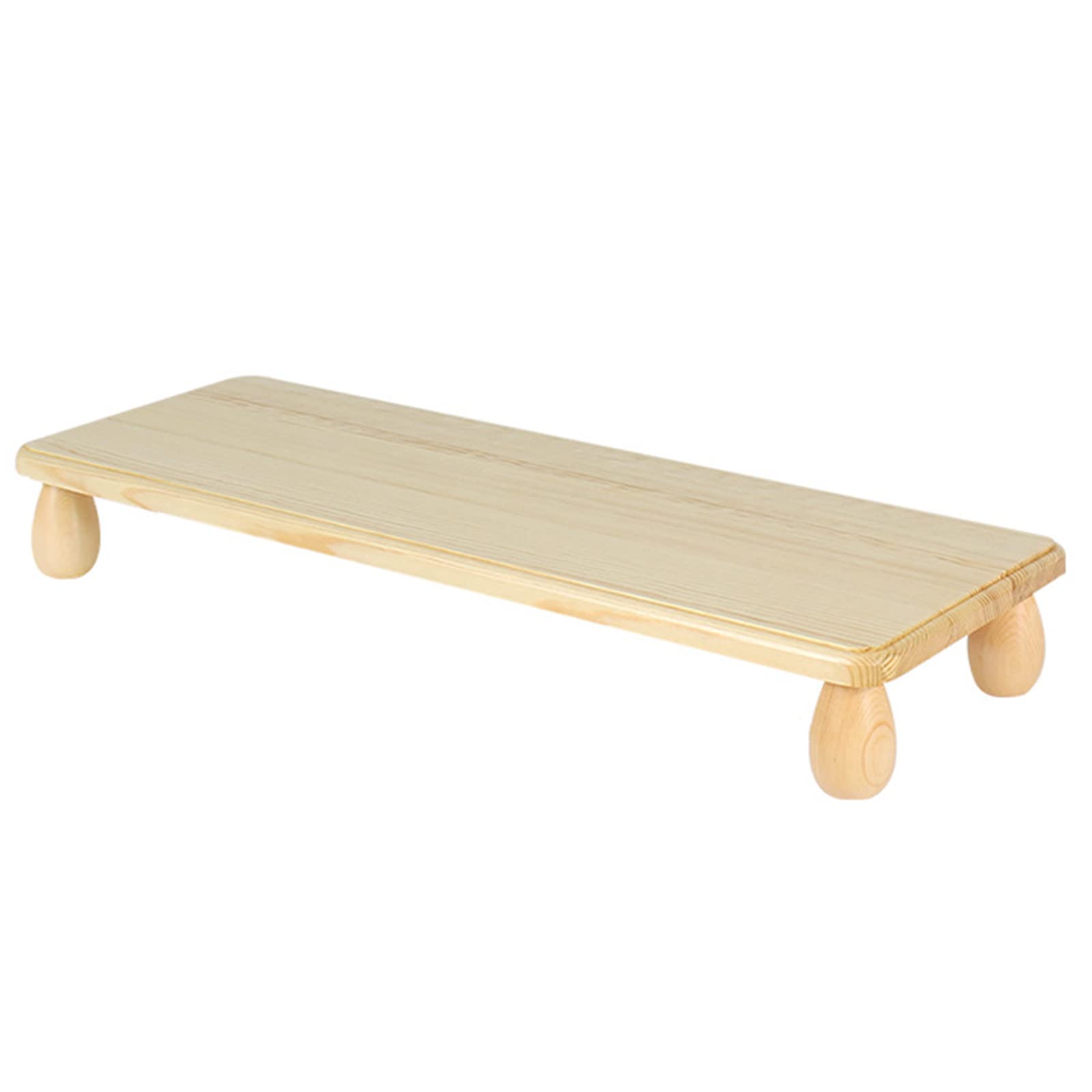 Ergonomic Wood Monitor Riser Stand & Laptop Stand - Adjustable Desk Organizer for Home & Office - Perfect for Workspace Organization & Computer Ergonomics