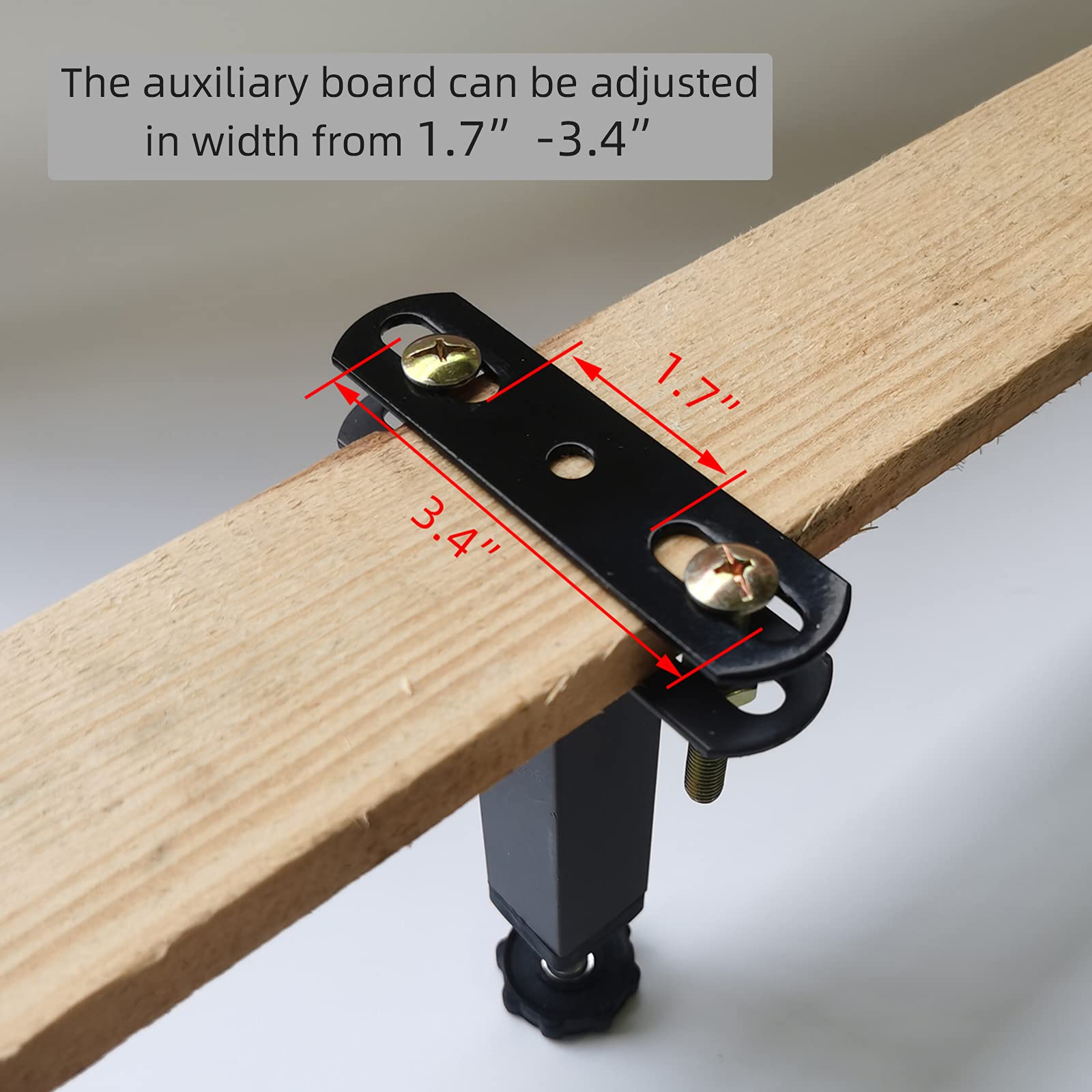 2PCS Adjustable Metal Bed Frame Support Legs (10