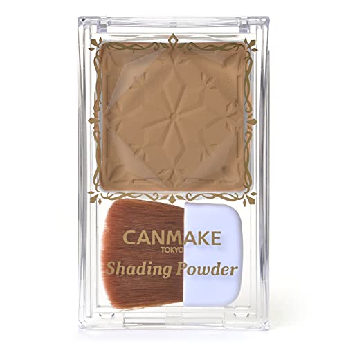 Canmake Shading Powder [03] Honey Rusk Brown - Natural Contour Powder for Face & Nose - Perfect for Everyday Makeup & Professional Looks