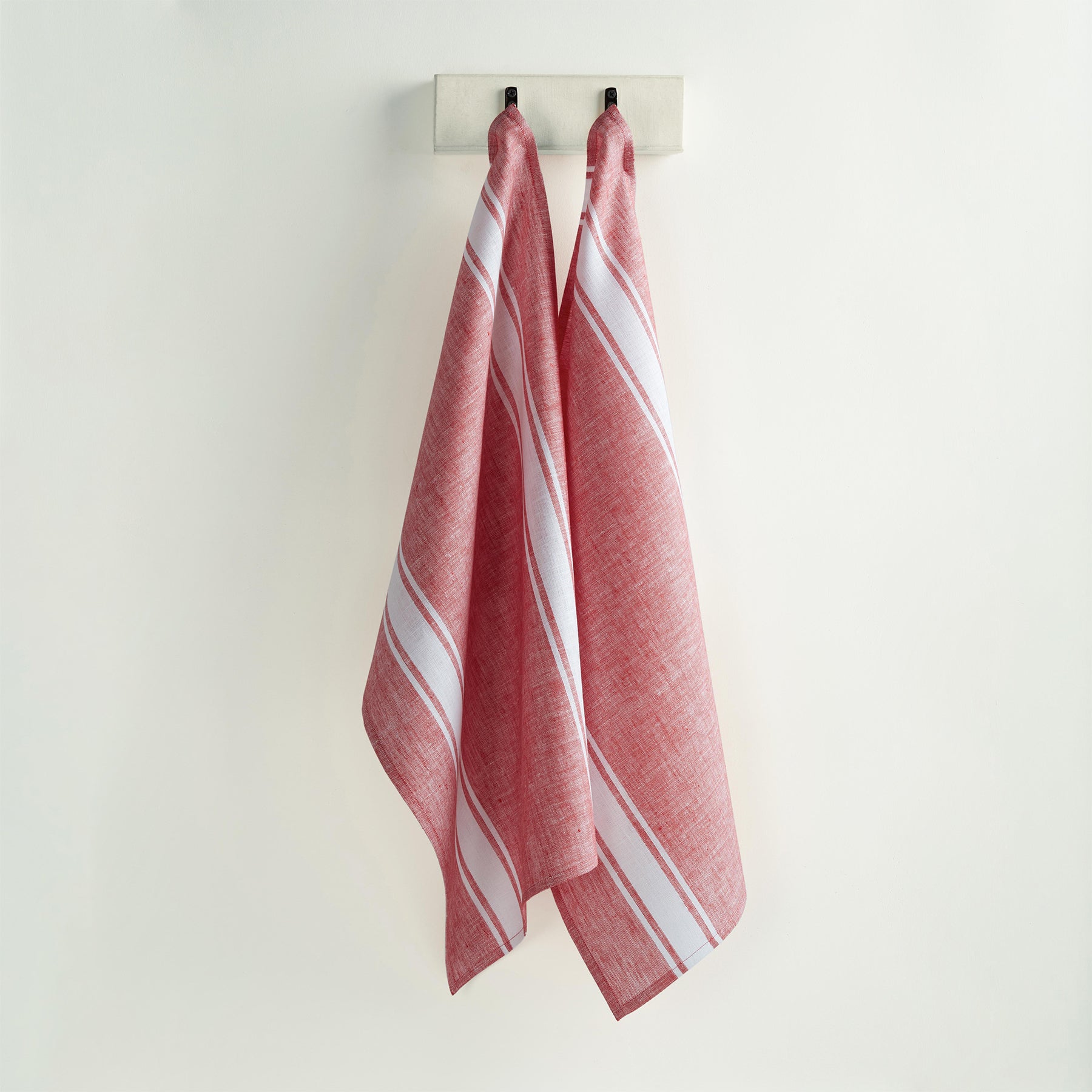 Farmhouse Stripe Kitchen Towels Set of 2 - Absorbent Cotton Dish Towels for Drying Dishes, Cleaning & Decor - Rustic Farmhouse Decor for Kitchen & Dining Room